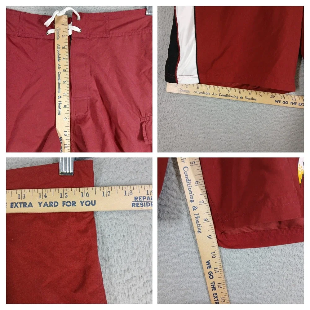 G-III‎ Apparel Washington Redskins Board Shorts Swim Trunks Size 34 Maroon
